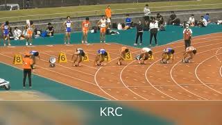 2022九州学生新人陸上男子100m予選１１組