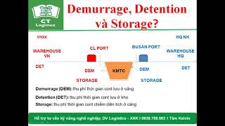 PHỤ PHÍ DEMURRAGE - DETENTION VÀ STORAGE? (DEM/DET/STORAGE) CẢNG CÁT LÁI, HÃNG TÀU THU.