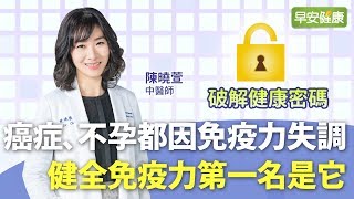 癌症不孕都因免疫力失調，健全免疫力第一名是它 ︱ 陳曉萱中醫師【早安健康】