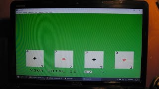 TI 99/4a TI BASIC program Blackjack