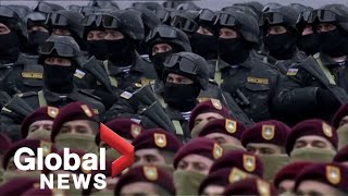 Nagorno-Karabakh conflict: Azerbaijan, Turkey celebrate territorial gains with military parade