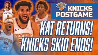 KAT Returns! Losing Skid Ends! OG Anunoby Delivers 27! | #Knicks vs Raptors Postgame Recap