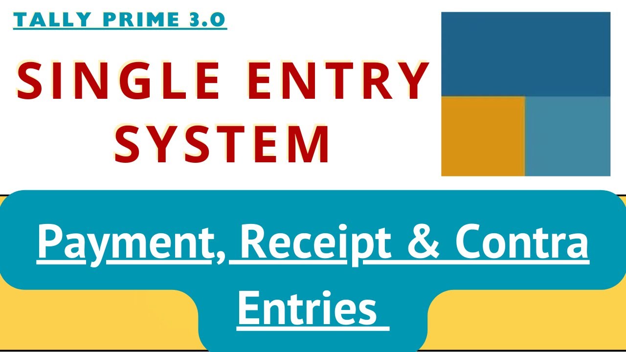 Examples Of Single Entry Systems In Tally Prime | Payment Receipt ...