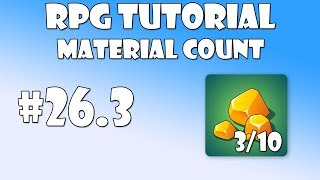 #26.3 Unity RPG Tutorial - Material count
