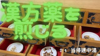 【料理動画】世界で2番目においしい漢方薬を煎じる＃1【当帰建中湯】