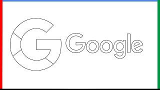 How to draw Google Logo step by step for beginners
