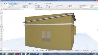 flat roof and roof ridge fabrication in archiCad 20