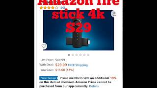 Amazon certified 4K fire stick for $29