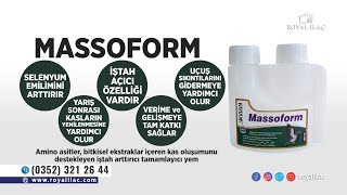 Güvercinler için Yarış Sonrası Kas Yenilenmesi Desteği Massoform / Royal İlaç