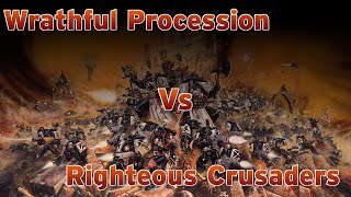 Black Templars Wrathful Procession vs Righteous Crusaders Battle Report!