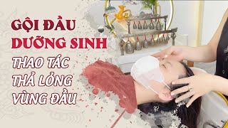 Hạnh Nails - Mi |Gội đầu dưỡng sinh thả lỏng vùng mặt |Thao tác cơ bản nhất