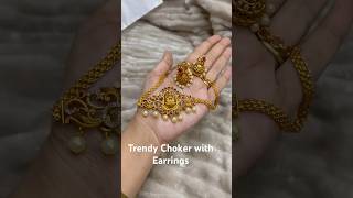 One gram gold Jewellery/ gold plated Jewellery/ imitation jewellery #choker #jumkalove #jewellery