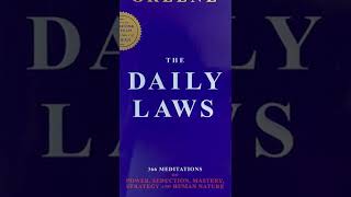 The Daily Laws by Robert Greene | 30 Second Rundown #shorts