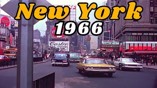 New York City 1966 (Remastered 4K, 60fps)