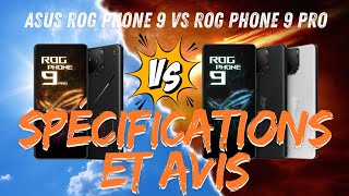 ASUS ROG Phone 9 vs ROG Phone 9 Pro : Comparatif, Spécifications et Avis sur ces Smartphones Gaming