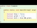 Java Booleans 2: And statement (result is false)