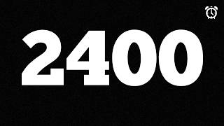 2400 Seconds Countdown Timer (40:00) | 40 Minute Timer | Clean & Accurate 4K UHD | HOW TO