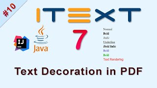 #10 Bold, italic, underline, color of Fonts in PDF : iText Java