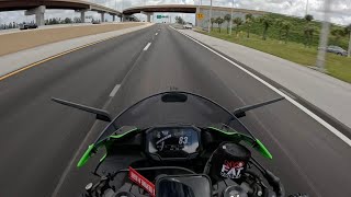 2024 ZX6R with M4 GP slip on exhaust (PURE SOUND) #kawasaki #kawasakizx6r #2024 #bike #m4exhaust