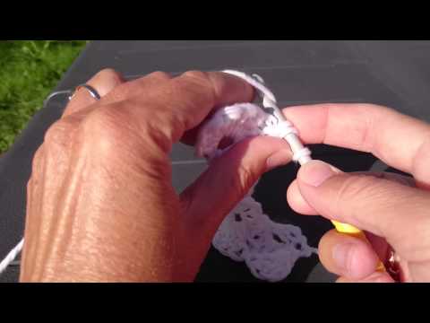 Crochet shell stitch increase, hekle økning av skjellmasker Crochet shell stitch increase, hekle økning av skjellmasker