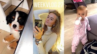 WELKOM MACK 🐶, Bobbi LOOPT LOS 🥰 \u0026 Boodschappen SHOPLOG 🛒 weekvlog 27 | Esmee