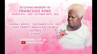 Funeral Service Of Francoise King