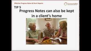 Effective Progress Notes & Short Reports