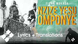 38) Nzize Yesu Omponye by Fiona Mukasa | Lyric Video and translations by Esteem Community