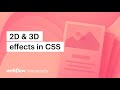 2D & 3D effects and transitions in CSS — Webflow tutorial