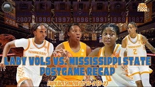 Lady Vols vs. Mississippi State Postgame Recap | Lady Vols Basketball