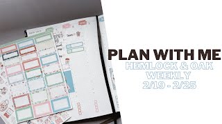 Plan With Me | Hemlock and Oak 2024 Weekly Planner | FernCreek Sticker Sheets