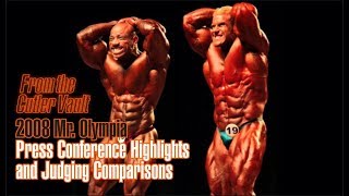 2008 MR. OLYMPIA PRESS CONFERENCE HIGHLIGHTS \u0026 JUDGING-THROWBACK THURSDAY FROM CUTLER VAULT