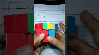 solve rubik's cube R, U,R',U'#short