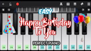 Easy! Happy Birthday • Perfect Piano • Easy Tutorial • How to Play
