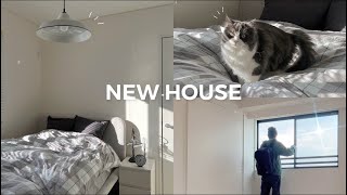 MOVING VLOG // *new new loft apatment, move-in day, decorating the house  Part.1 !