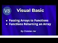 Visual Basic Programming - Passing Arrays to Functions & Functions Returning an Array