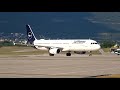 close up lufthansa a321 d aisq landing split airport spu ldsp