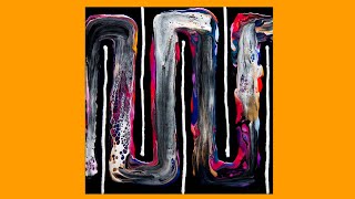 #9457 Very Cool Contemporary( Lemonade) Art Fluid Acrylics Oct.01.2023 Intuitive art