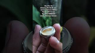 Cincin batu akik natural mustika air,manik air,yakut isi air original