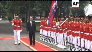 Head of North Korean parliament meets Indonesian president