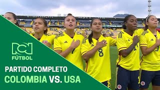 Partido completo: Colombia Sub 20 vs. Estados Unidos Sub 20 – Amistoso femenino