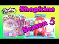 Shopkins SEASON 5 with Backpacks and 5 Packs Opening Limited Edition Hunt