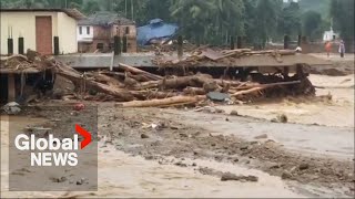 India landslide: At least 93 dead in Kerala as heavy rains cause hillsides to collapse