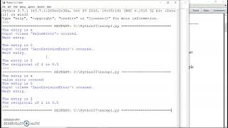 Python Programming 22 Exception handling in python-1