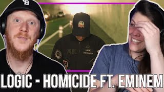 COUPLE React to Logic - Homicide ft. Eminem | OFFICE BLOKE DAVE