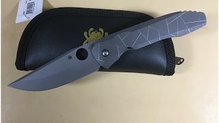 Spyderco Nirvana Peter Rassenti design C199TIP Integral Titanium handle S90V blade