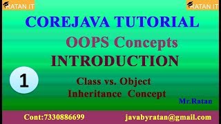 Core java || OOPS Concepts || Video-1 || INHERITANCE Introduction || By Ratan Sir