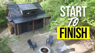 Building this Tiny House (shed) ALONE took 7 months! ( Build Timelapse)