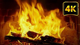 4K Crackling Fireplace \u0026 Burning Logs 🔥 Relaxing Fireplace for Stress Relief, Relax (3 Hours)