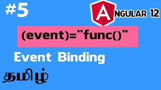 Angular in Tamil - 5 - Event Binding